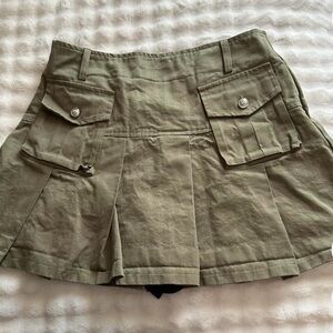 Olive Green Women's Cargo Shorts